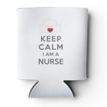Keep Calm I am a Nurse Can Cooler