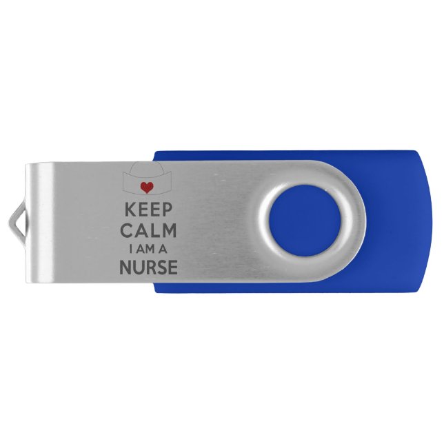 Keep Calm I am a Nurse Flash Drive (Back)