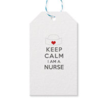 Keep Calm I am a Nurse Gift Tags