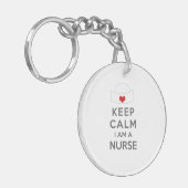 Keep Calm I am a Nurse Keychain (Front Left)