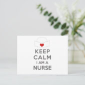 Keep Calm I am a Nurse Postcard (Standing Front)