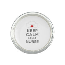 Keep Calm I am a Nurse Ring