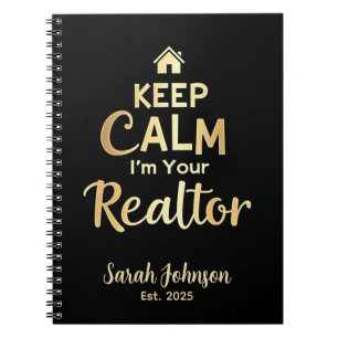 Keep Calm, I’m Your Realtor Personalized Name Notebook