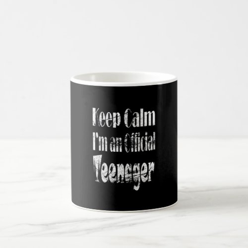 Keep calm I now an official teenager Coffee Mug