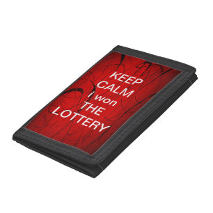 Keep Calm I Won The Lottery Trifold Wallet