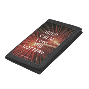 Keep Calm I Won The Lottery V2 Tri-fold Wallet