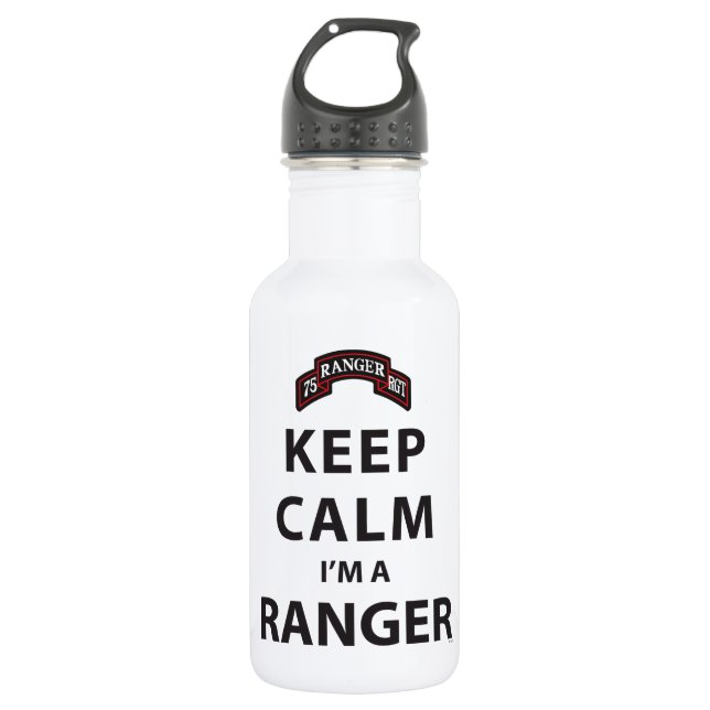 KEEP CALM I'M A RANGER WATER BOTTLE (Front)