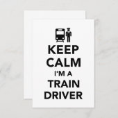 Keep calm I'm a train driver (Front/Back)
