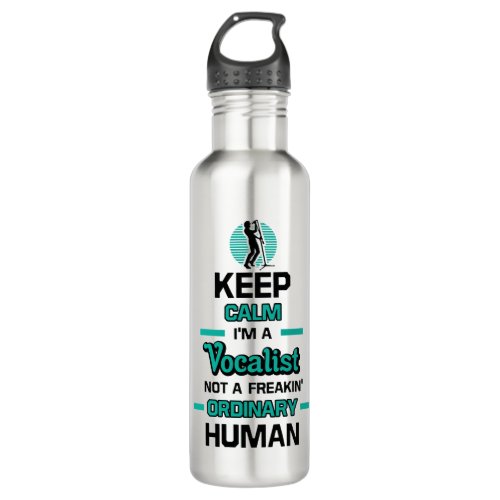 Keep Calm Im A Vocalist Stainless Steel Water Bottle
