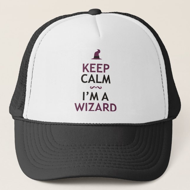 Keep Calm I'm A Wizard Trucker Hat (Front)