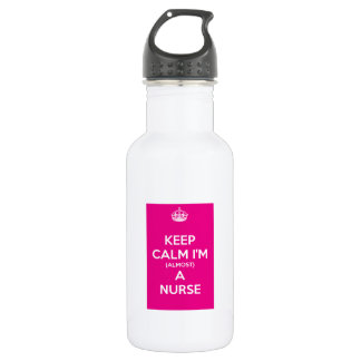Keep Calm I'm (Almost) A Nurse Water Bottle