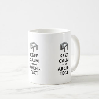 Keep calm I'm an architect, 3 X image coffee mug