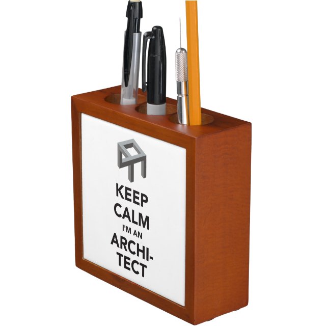 Keep Calm I'm an Architect Desk Organizer (In Situ)