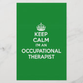 KEEP CALM I'M AN OCCUPATIONAL THERAPIST OT GIFT (Front)