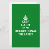 KEEP CALM I'M AN OCCUPATIONAL THERAPIST OT GIFT (Front/Back)
