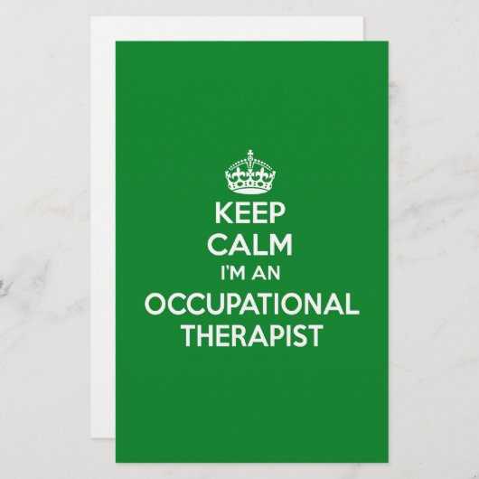 KEEP CALM I'M AN OCCUPATIONAL THERAPIST OT GIFT (Front/Back)