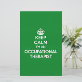 KEEP CALM I'M AN OCCUPATIONAL THERAPIST OT GIFT (Standing Front)