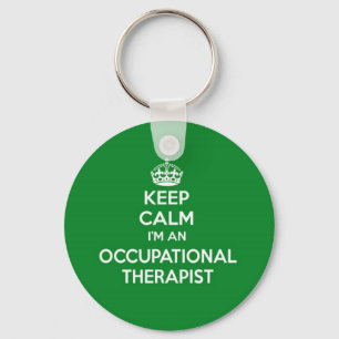KEEP CALM I'M AN OCCUPATIONAL THERAPIST OT GIFT KEYCHAIN