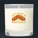 Keep Calm I'm Baking Challah Funny Hanukkah  Scented Candle<br><div class="desc">funny, gift, birthday, menorah, chanukah, hanukkah, menorah, latke, jewish, holiday</div>