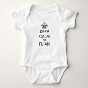 Keep Calm I'm Fijian Baby Bodysuit
