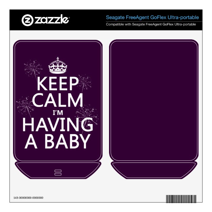 Keep Calm I'm Having A Baby (any color) FreeAgent GoFlex Decal