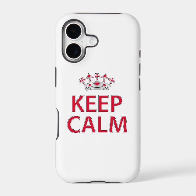 Keep calm iphone case (Back)