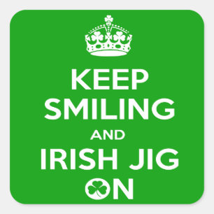 Keep Calm Irish Dancing Slogan Sticker