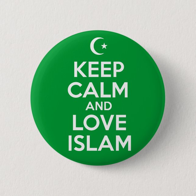 Keep Calm Islamic Button (Front)