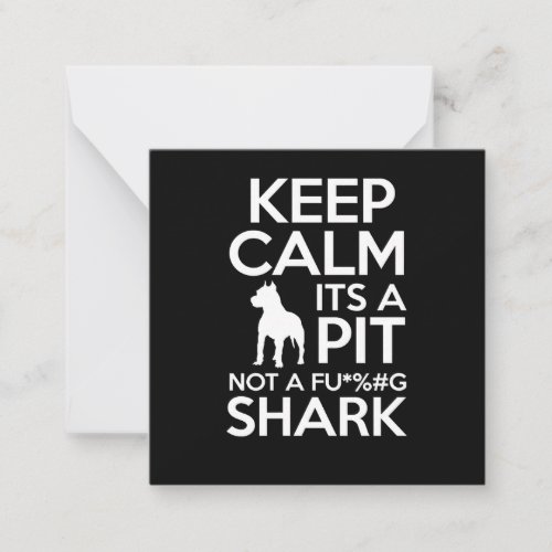 Keep calm it a Pitbull Note Card