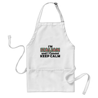 Keep Calm Italians Adult Apron