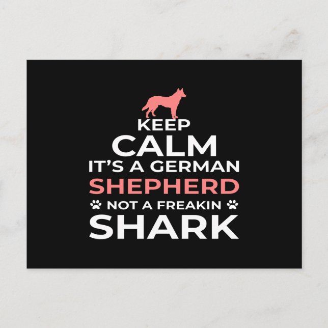 Keep calm its a German shepherd not a freaking Postcard (Front)