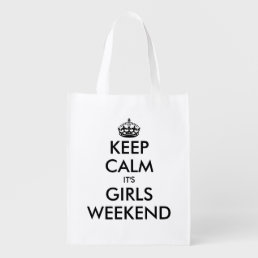 Keep calm it&#39;s girls weekend funny shopping bag