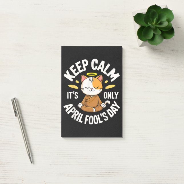 Keep Calm it's only April Fool's Day Post-it Notes (Office)