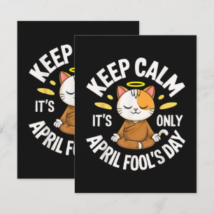 Keep Calm it's only April Fool's Day Thank You Card