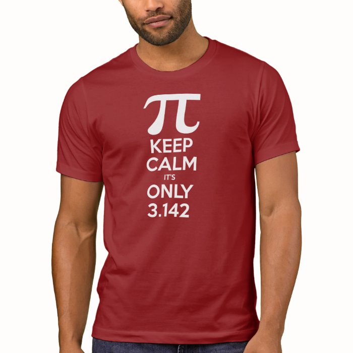 Keep Calm It's Only Pi Shirt