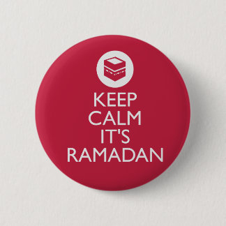 keep calm its ramadan pinback button