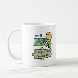 Keep Calm Jigsaw Puzzle Coffee Mug