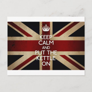 Keep Calm (kettle on) Postcard