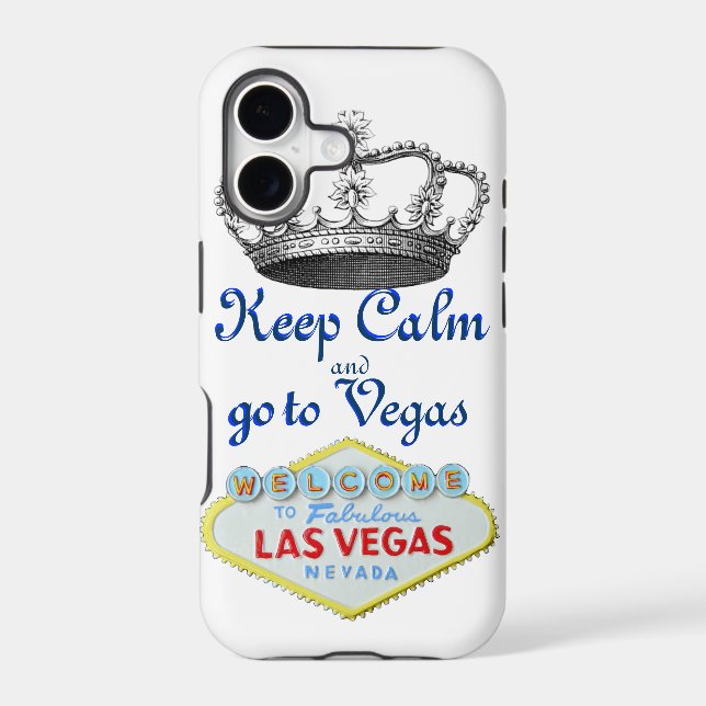 Keep Calm Las Vegas Iphone Case (Back)