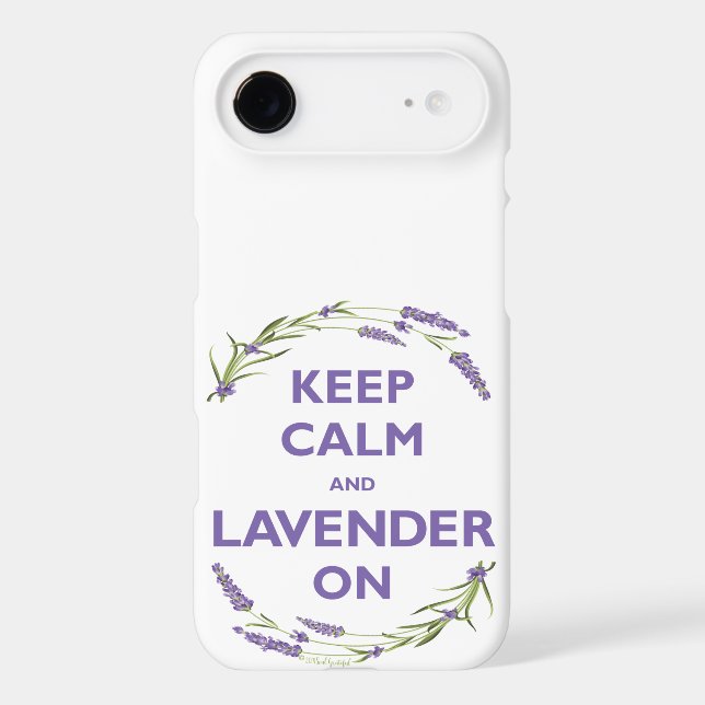 "Keep Calm & Lavender On" Case-Mate iPhone Case (Back)