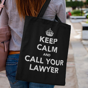 Keep Calm Legal Joke - Attorney Office Coworker Tote Bag