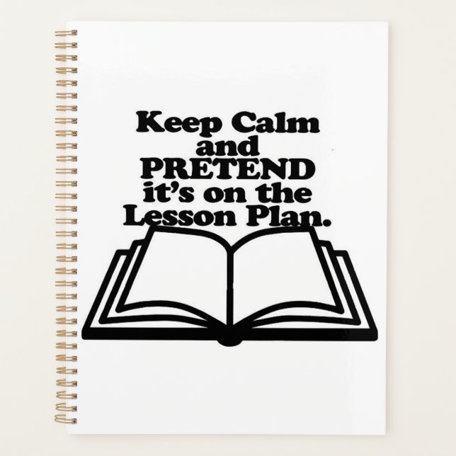 Keep Calm Lesson Plan Planner (Front)