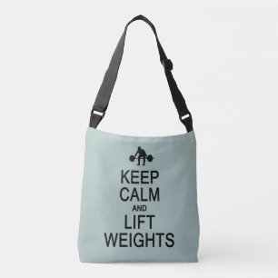 Keep Calm & Lift Weights custom color bags