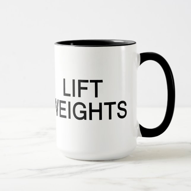 Keep Calm & Lift Weights mug - choose style (Right)