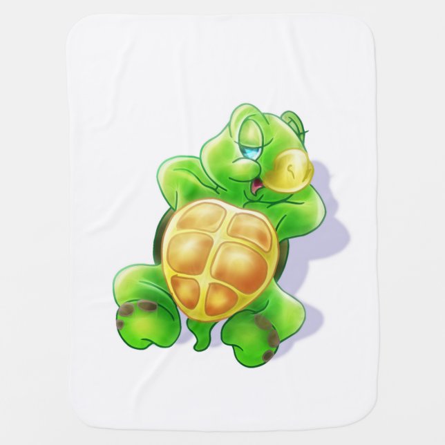 Keep calm like the Turtle Baby Blanket (Front)