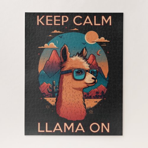 Keep Calm Llama Jigsaw Puzzle