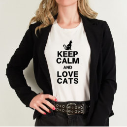 Keep Calm &amp; Love Cats Shirt