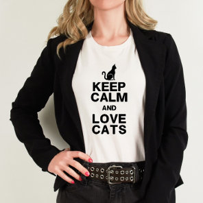 Keep Calm & Love Cats Shirt