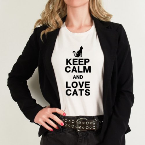 Keep Calm  Love Cats Shirt
