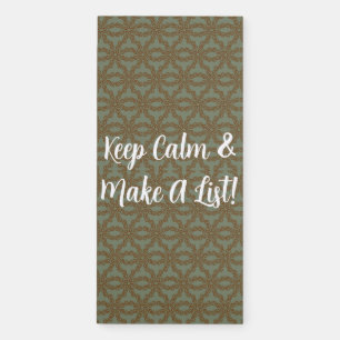 Keep Calm & Make A List Magnetic Notepad